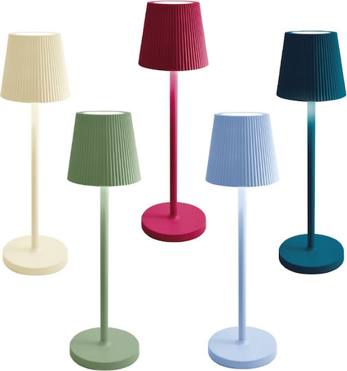 Bot Lighting Emma Метална Настолна лампа LED с Син Абажур и Основа Ocean Blue
