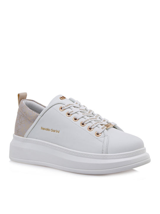 Renato Garini Sneakers WHITE PLATINUM STAMP