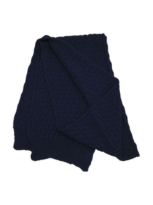 Kinder Schal Gestrickt Marineblau