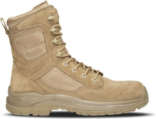 Bennon Militärstiefel Desert Light O1 Src Fo Wüste Leder Beiges