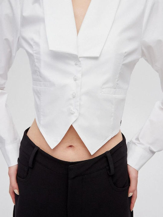 Women's Long Sleeve Shirt White