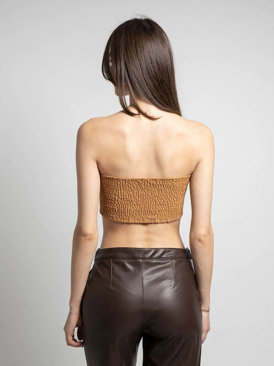 Women's Crop Top Camel