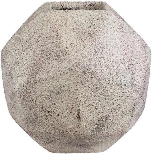 GloboStar Borough Plant Pot Polyester White GloboStar Borough Plant Pot Polyester White