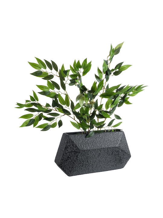 GloboStar Greenwich Κασπώ Πολυεστερικό Μαύρο 40x16x21εκ.