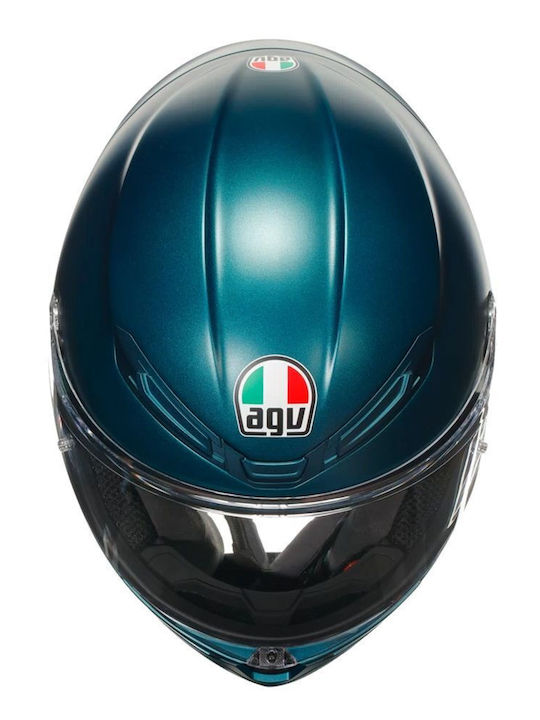 AGV K6 S Petrolio Matt Κράνος Μηχανής Full Face ECE 22.06 1220gr με Pinlock