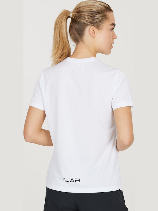 Γυναικείο Αθλητικό T-shirt Fast Drying Πουά Λευκό.