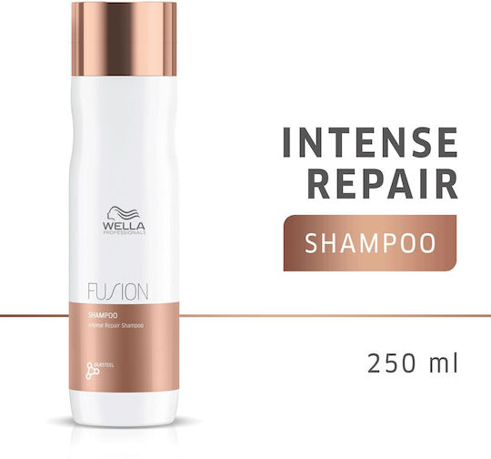 Wella Professionals Fusion Intense Repair Shampoos Reconstruction/Nourishment & Smoothing for Damaged Hair 250ml