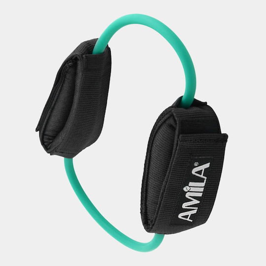 AMILA Resistance Band Tubing Loop Moderate with Handles Green 0.37m