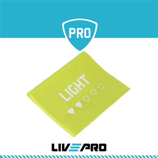 Live Pro Resistance Band Loop Light Green 0.25m