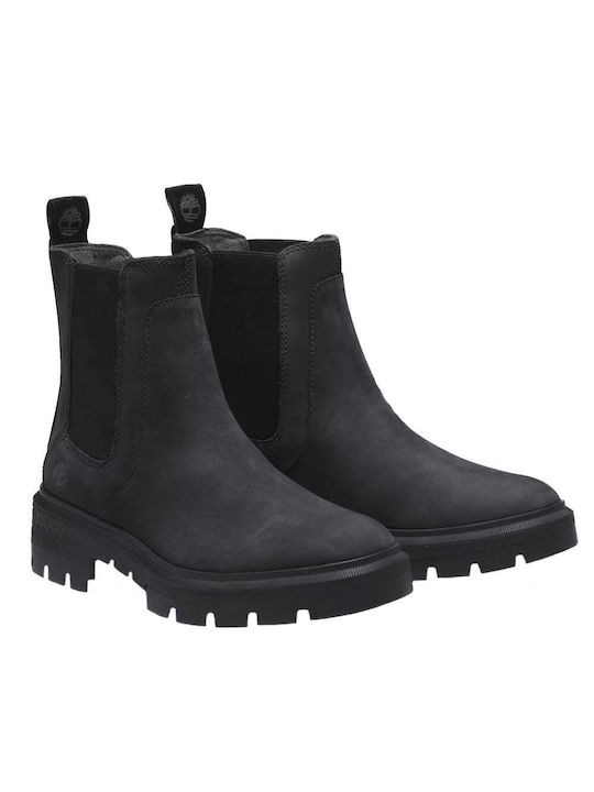 Timberland Valley Piele Cizme de gleznă pentru femei Negru