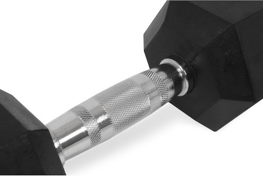 Optimum Rubber Hexagon Dumbbell 1 x 7kg