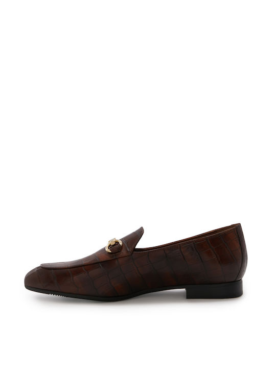 Isabel Bernard Leather Women's Loafers in Brown Color