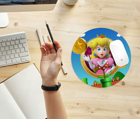 Koupakoupa Princess Peach Toadstool Mouse Pad (200mm) Orange KP_21220_MOUSEPAD-ROUND