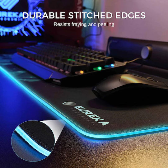Eureka Ergonomic JC-01 Gaming Mauspad XXL (800mm) mit RGB-Beleuchtung über USB