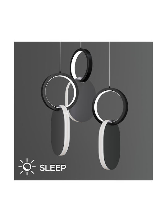 Alphab2b Symmetric 1g Ceiling Light Silver LED with Natural White Light 25x120x120cm