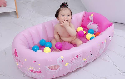 Swan Baby Bath Pink