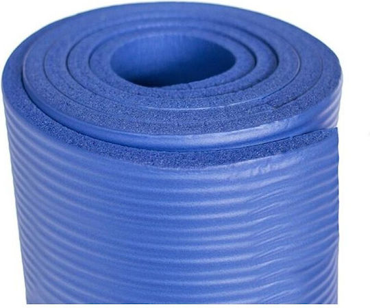 HMS YM03 Foldable Exercise Mat Pilates Blue with Carry Strap (183x61x0.1cm)