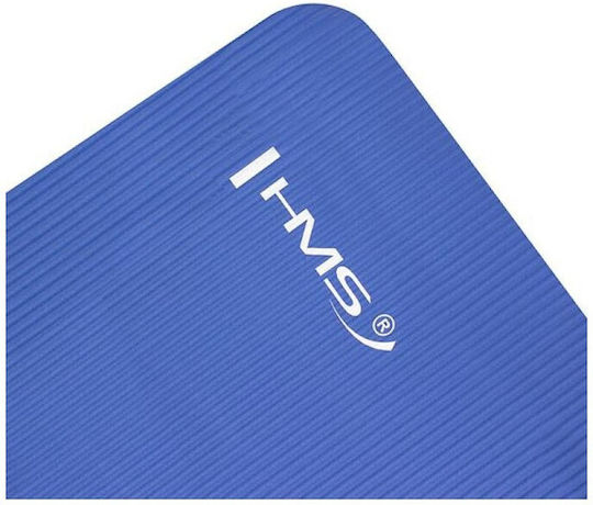 HMS YM03 Foldable Exercise Mat Pilates Blue with Carry Strap (183x61x0.1cm)