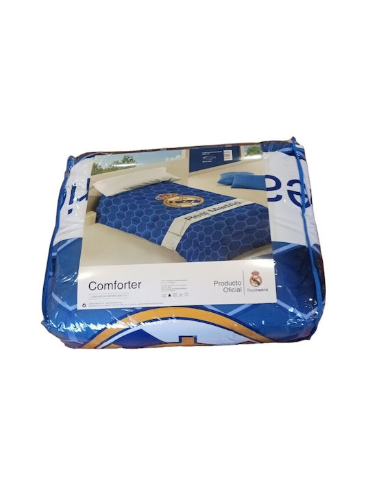 Manterol Casa Παιδικό Πάπλωμα Ημίδιπλο με Γέμιση Microfiber Realmadrid Μπλε 180x260εκ.