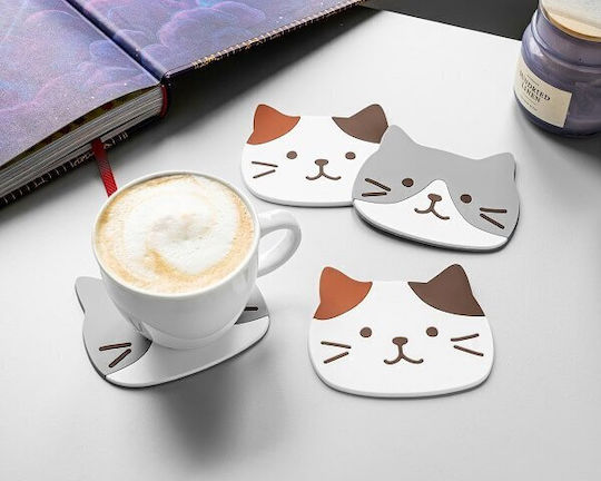 Gadget Master Στρογγυλό Σουβέρ Πλαστικό Πολύχρωμο 10cm 4τμχ Gadget Master Στρογγυλό Σουβέρ Πλαστικό Πολύχρωμο 10cm 4τμχ