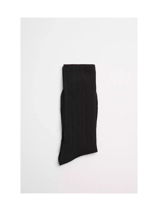 Ysabel Mora Men's Solid Color Socks BLACK