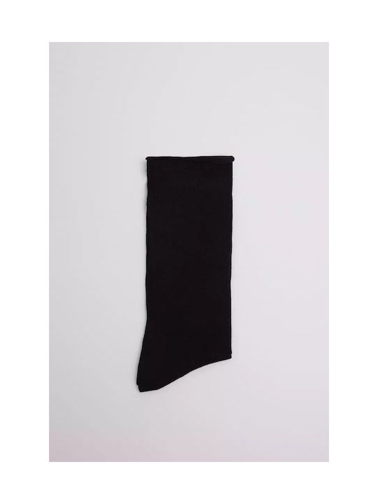 Ysabel Mora Men's Solid Color Socks BLACK