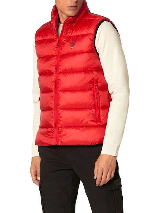 Aeronautica Militare Men's Winter Sleeveless Jacket Red