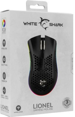 White Shark Lionel Wireless Gaming Mouse 10000 DPI Black