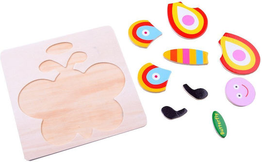 Ξύλινο Παιδικό Puzzle Ζωάκια για 3+ Ετών (Διάφορα Σχέδια) 1τμχ Jokomisiada