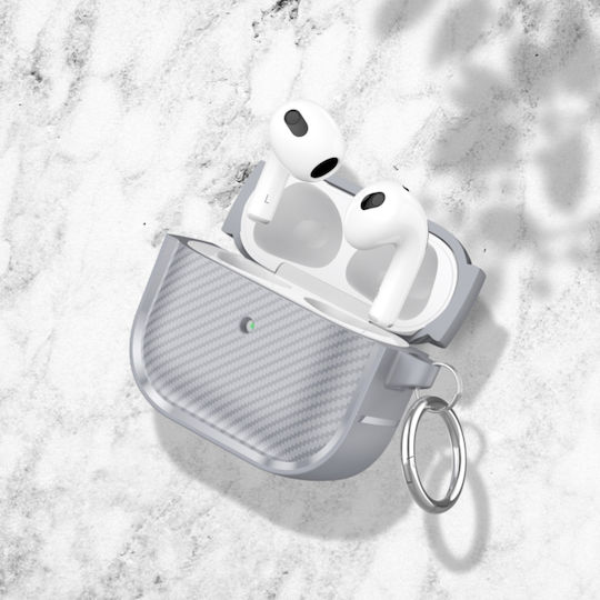 Sonique Carbon Brushed Калъф с кука в Меден цвят за Apple AirPods 3