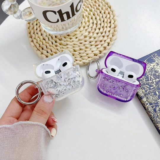 Sonique Hülle Kunststoff mit Haken in Transparent Farbe für Apple AirPods Pro 2