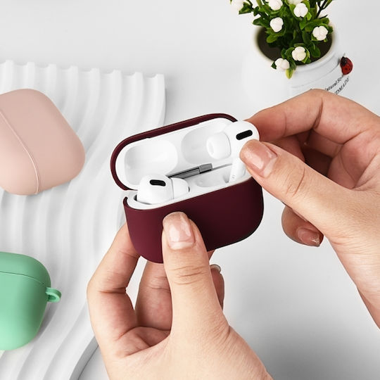 Sonique Soft Hülle Silikon mit Haken in Weiß Farbe für Apple AirPods 3