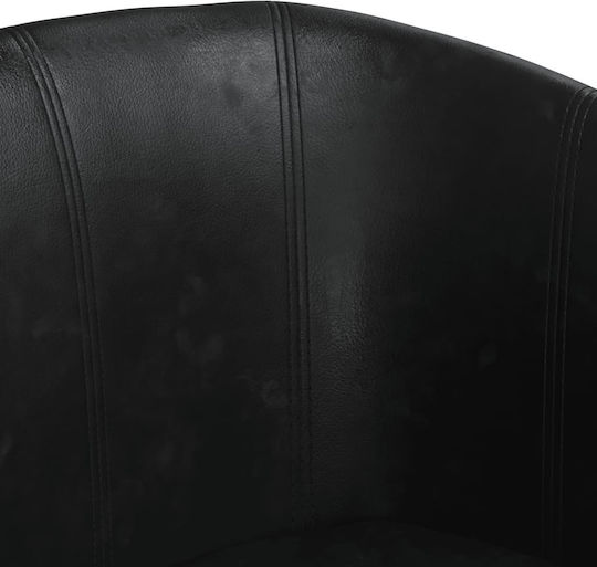 Барел Фотьойл С поставка за крака Dark 70x56x68см