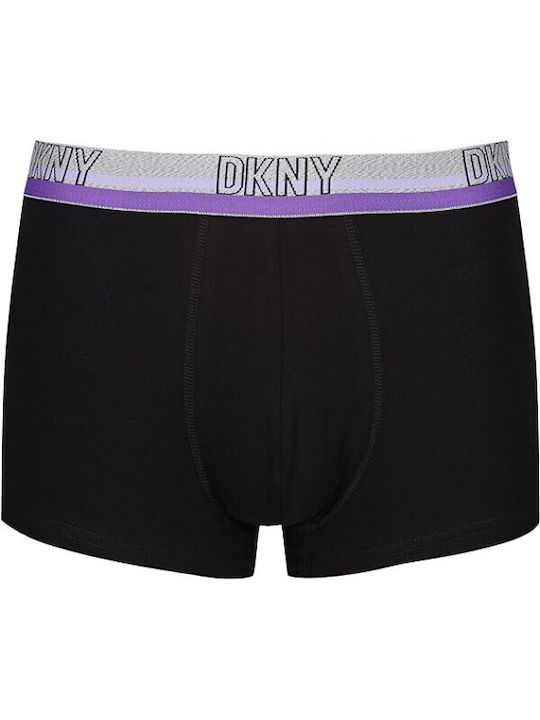 DKNY Men's Boxers Purple, Red, Blue with Patterns 3Pack