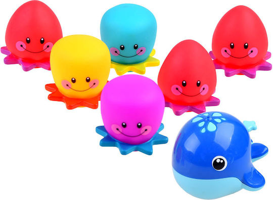 Jokomisiada Whale And Octopus Играчка за баня