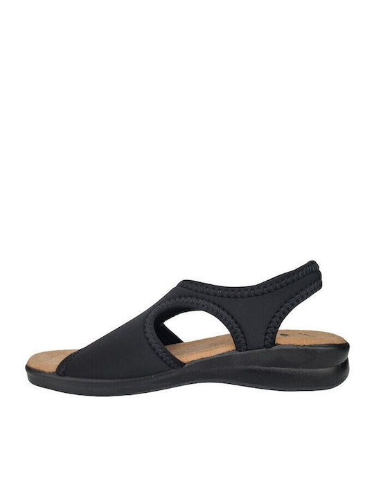 Women's Flat Sandals in Black Color