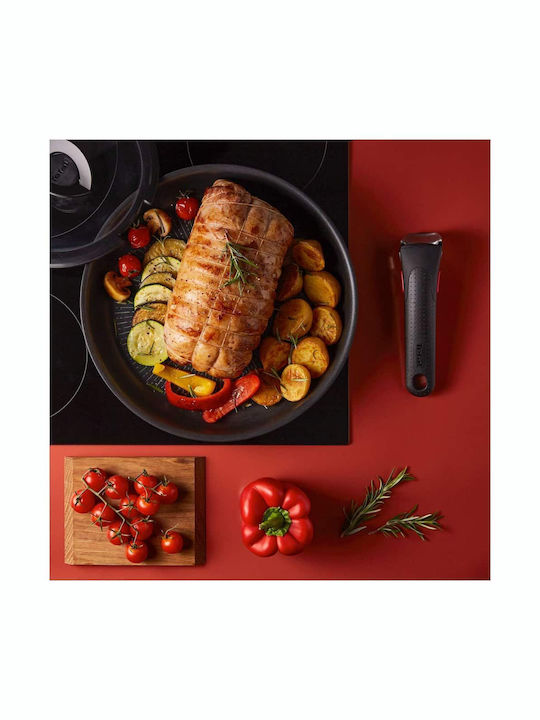 Tefal Ingenio Unlimited Pans Set of Aluminum with Non-stick Coating Black 2pcs