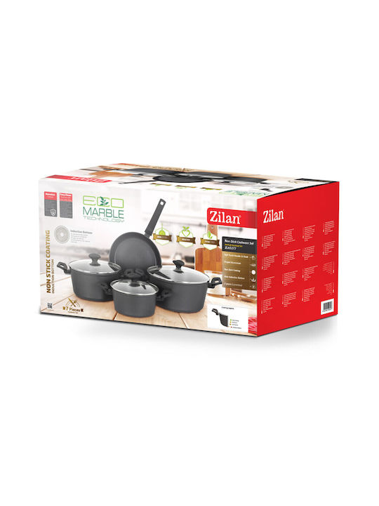 Zilan Cookware Set From Aluminum With Non-stick Coating 4pcs