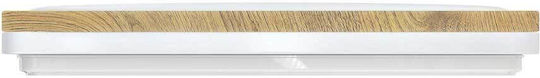 Modee Lighting Πλαφονιέρα Οροφής 33.6εκ. Καφέ με Ενσωματωμένο LED