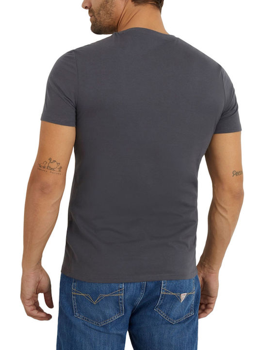 Guess Herren T-Shirt Kurzarm Gray