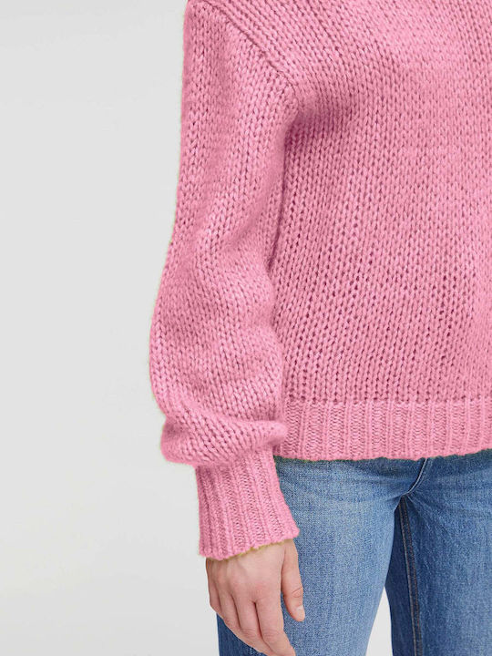 B.Younq Damen Langarm Pullover Fuchsia