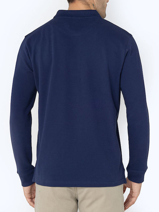 The Bostonians Polo Bluse Blau