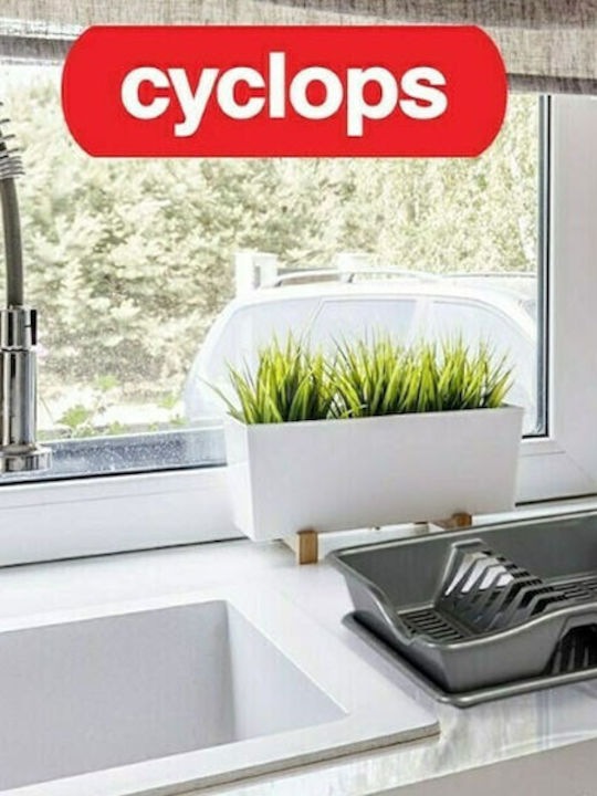 Cyclops Dish Drainer Plastic in Gray Color 37.8x27x8.2cm