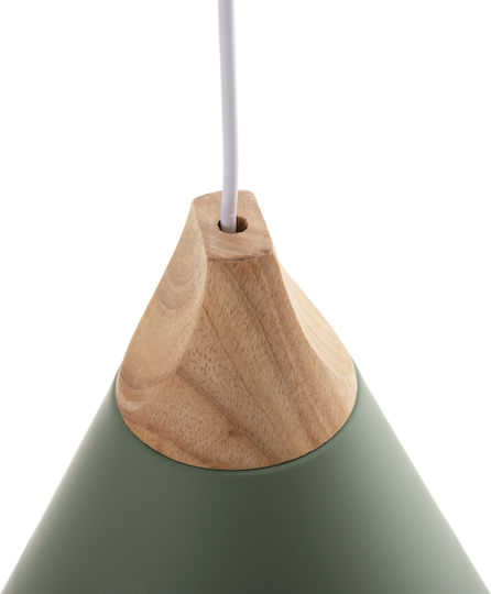HomeMarkt Green Bell Ceiling Light with E27 Socket 25x25x26cm