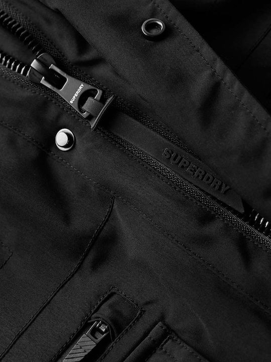 Winter Jacke Parka Wasserdicht Schwarz