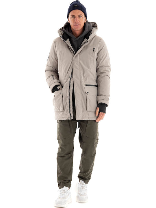 City Winter Jacke Parka Wasserdicht Gray
