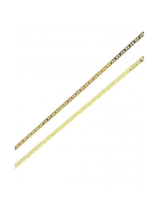 Männlicher Goldkreuz 14K mit Kette EM-2439