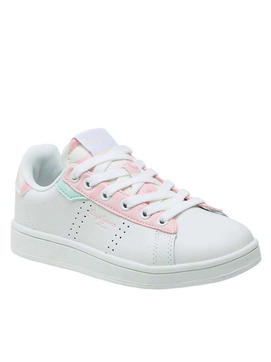 Pepe Jeans Kinder-Sneaker Player Weiß