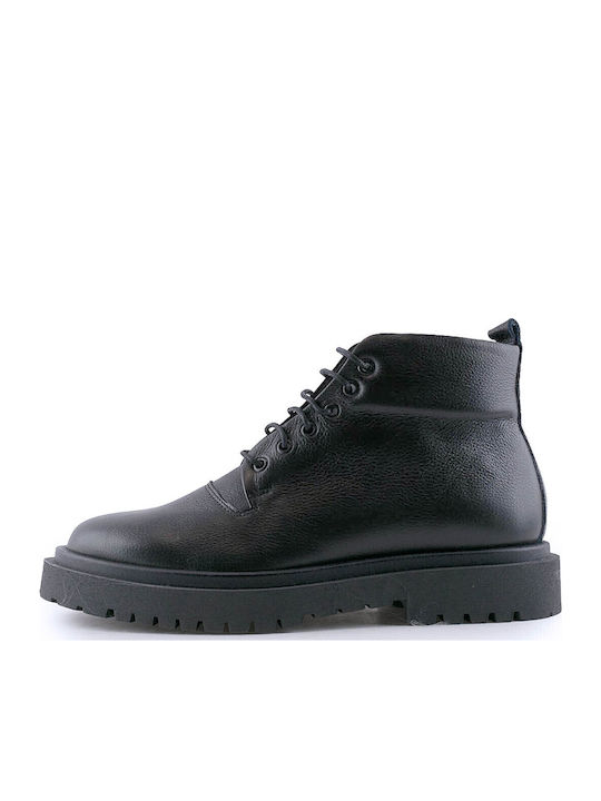 521 Leather Black Men's Boots