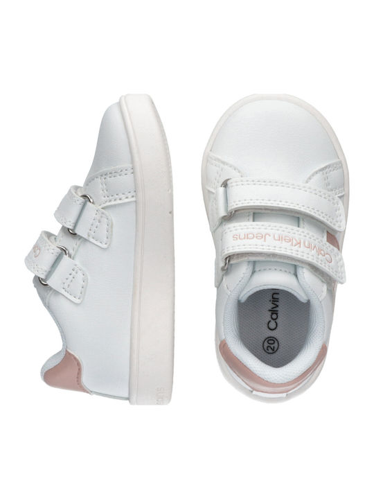 Παιδικά Sneakers με Σκρατς Λευκά